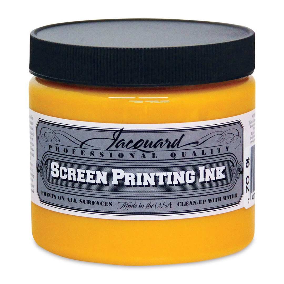 Open in modal - Jacquard Screen Printing Ink - Process Yellow, 16 oz