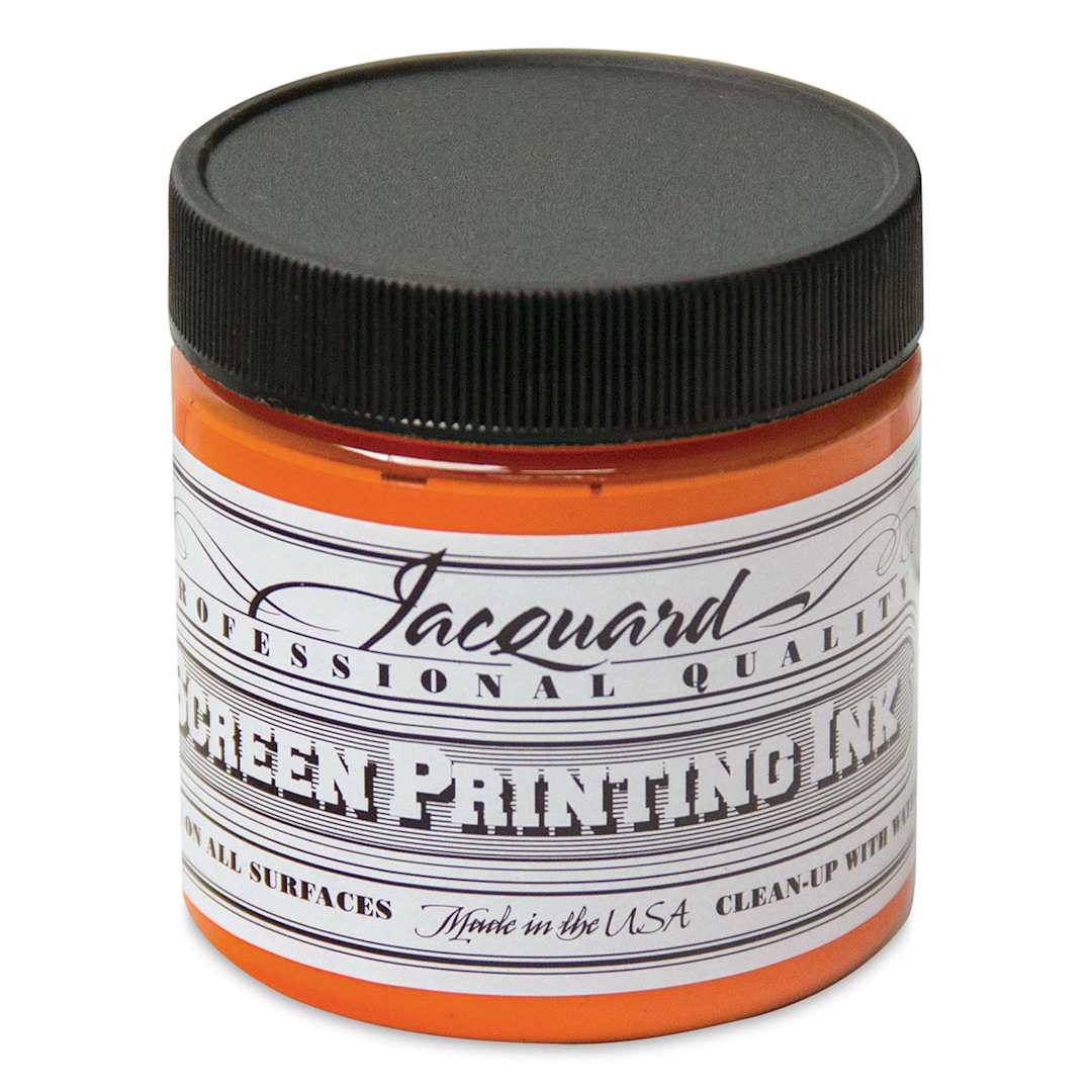 Open in modal - Jacquard Screen Printing Ink - Orange, 4 oz