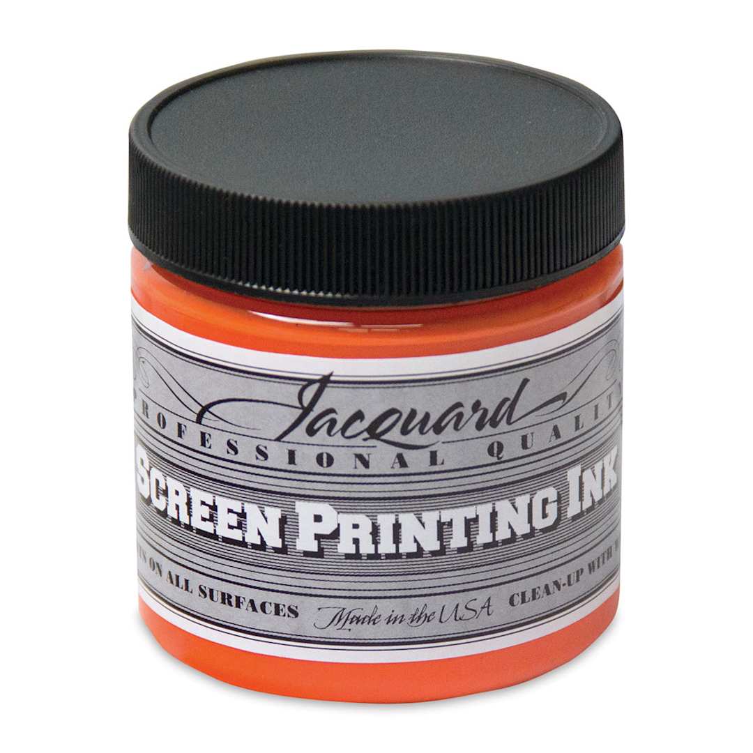 Open in modal - Jacquard Screen Printing Ink - Opaque Orange, 4 oz