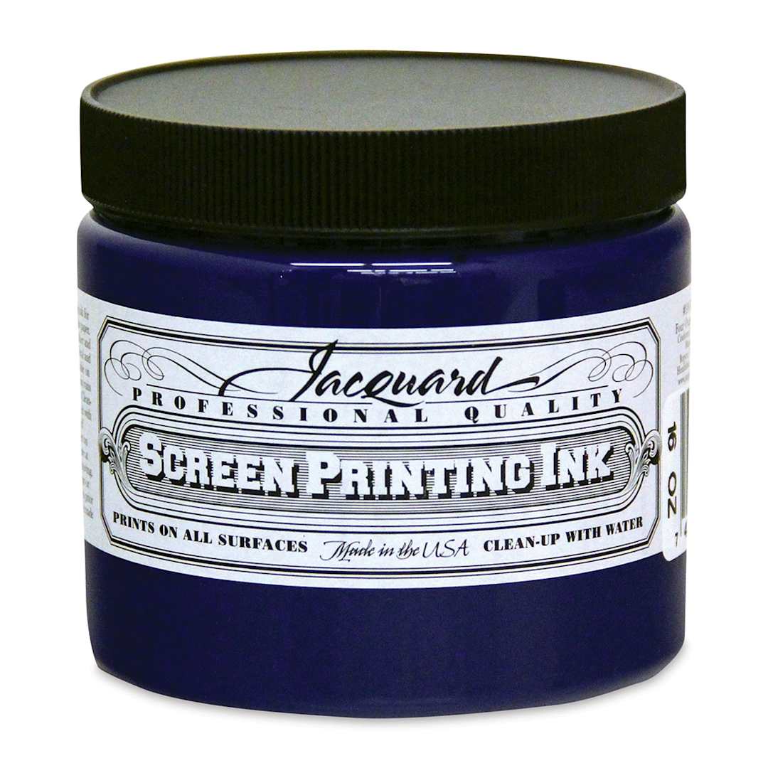 Open in modal - Jacquard Screen Printing Ink - Blue, 16 oz
