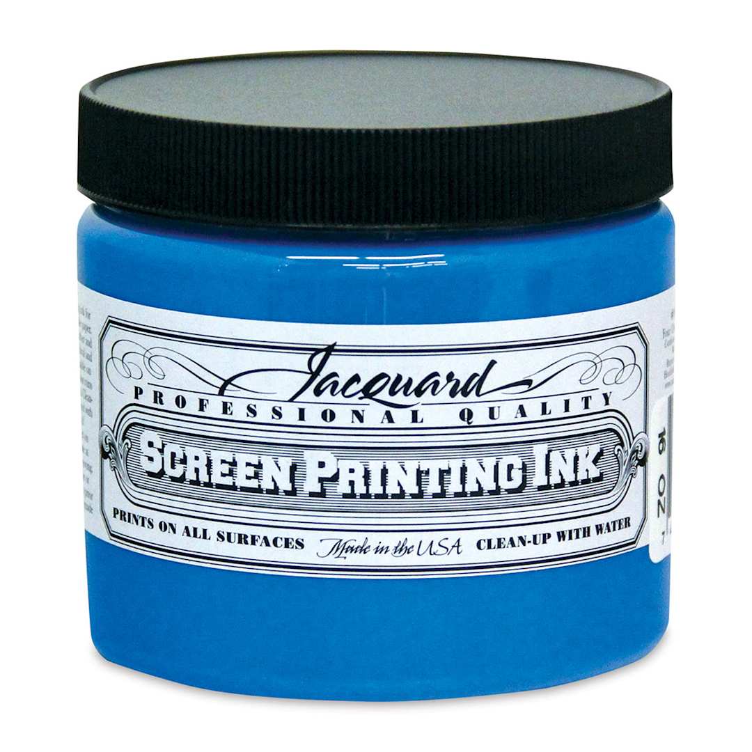 Open in modal - Jacquard Screen Printing Ink - Sky Blue, 16 oz
