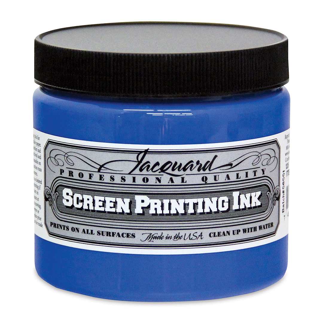 Open in modal - Jacquard Screen Printing Ink - Opaque Blue, 16 oz