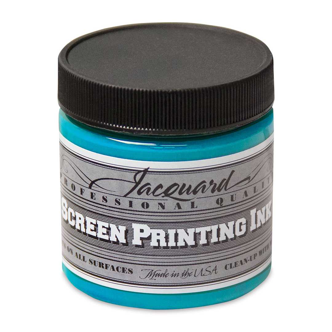 Open in modal - Jacquard Screen Printing Ink - Turquoise, 4 oz