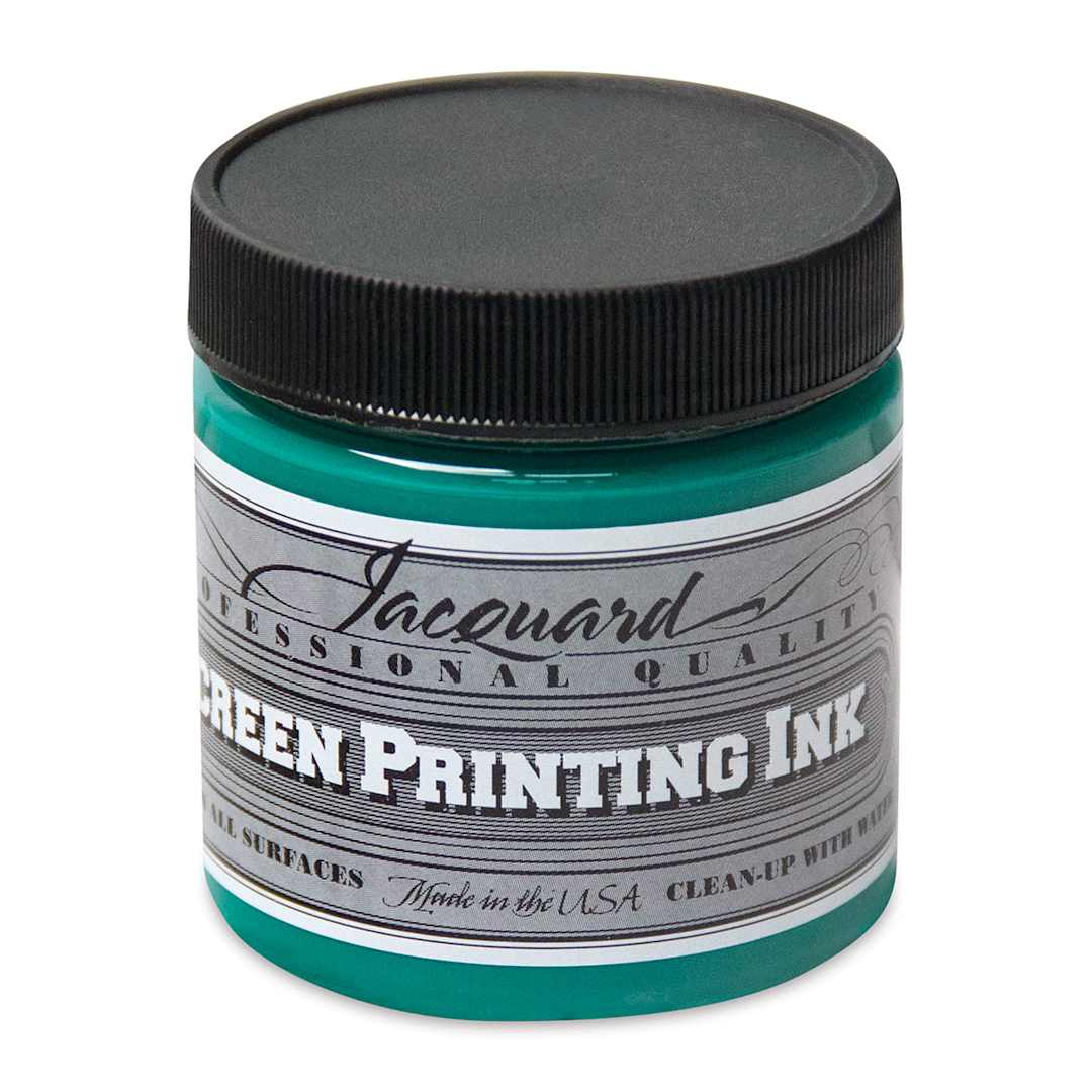 Open in modal - Jacquard Screen Printing Ink - Opaque Green, 4 oz