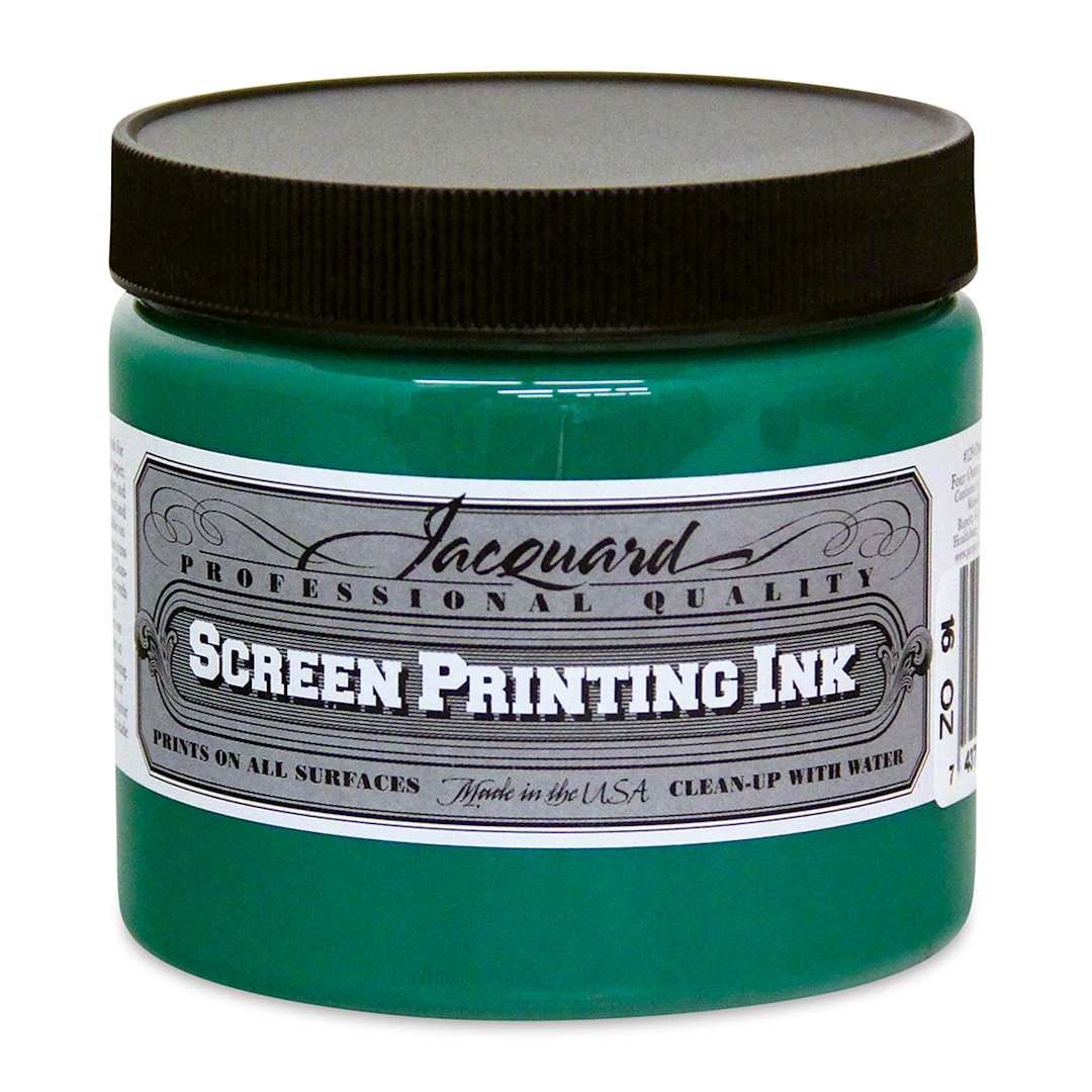 Open in modal - Jacquard Screen Printing Ink - Opaque Green, 16 oz
