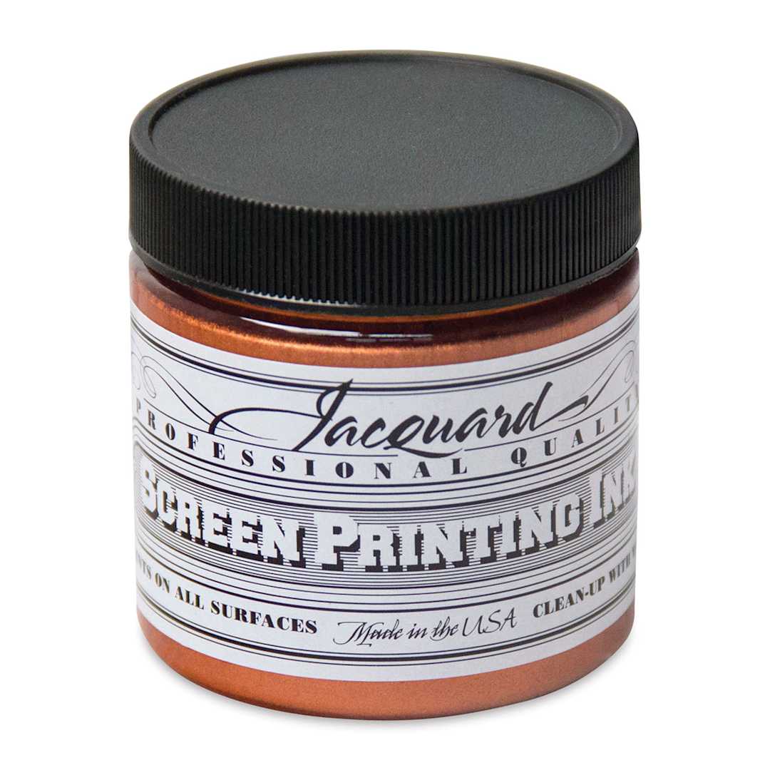Open in modal - Jacquard Screen Printing Ink - Copper (Metallic), 4 oz