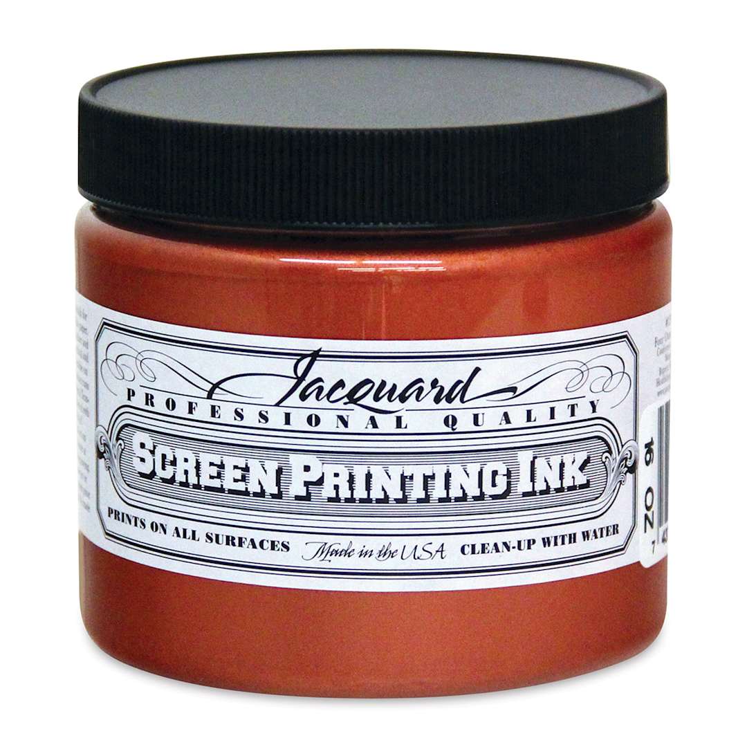 Open in modal - Jacquard Screen Printing Ink - Copper (Metallic), 16 oz
