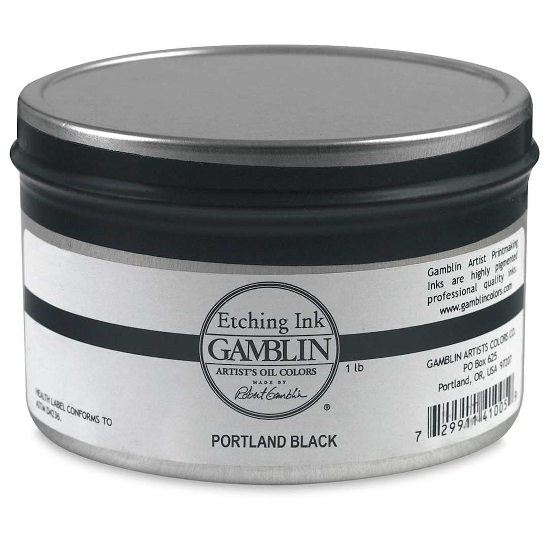 Open in modal - Gamblin Etching Ink - Portland Black, 1 lb