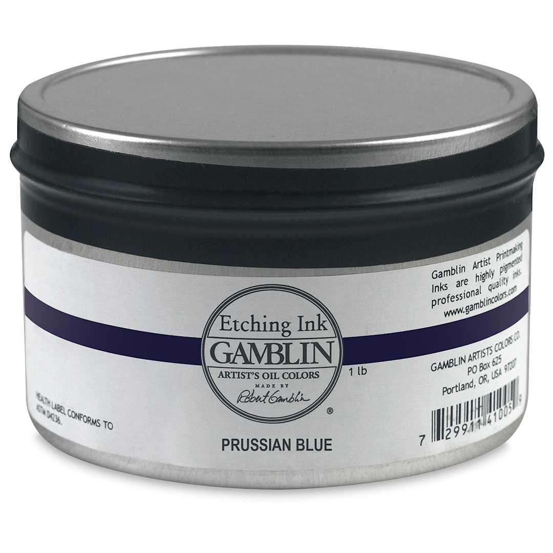 Open in modal - Gamblin Etching Ink - Prussian Blue, 1 lb