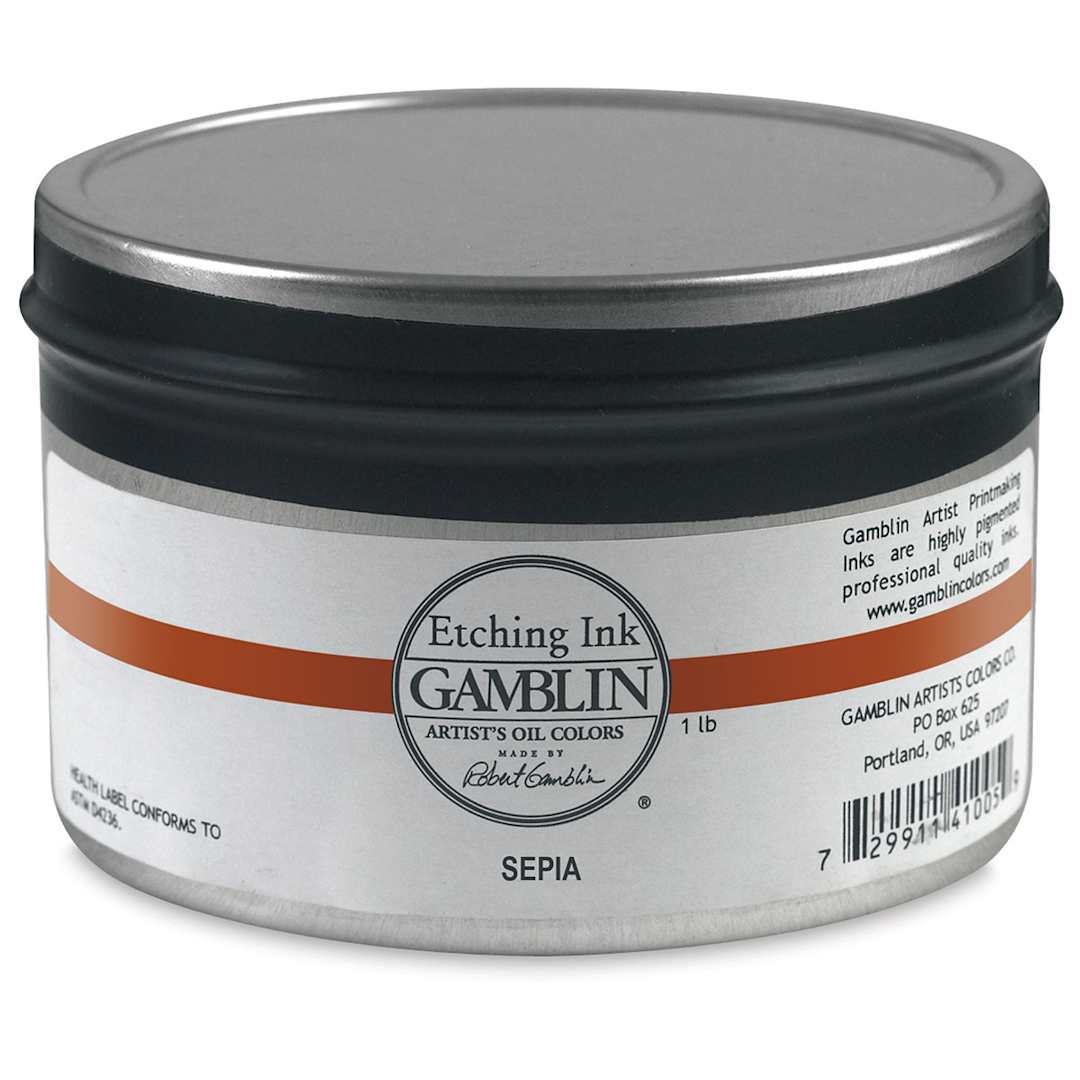 Open in modal - Gamblin Etching Ink - Sepia, 1 lb
