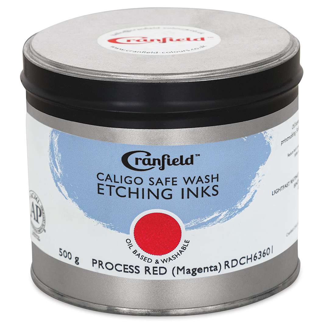 Open in modal - Cranfield Caligo Safe Wash Etching Ink - Napthol Red, 500 g Can - front