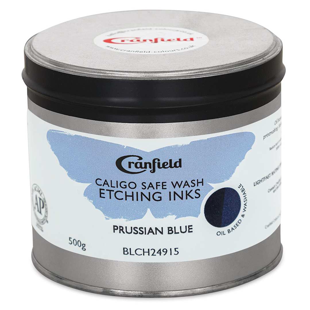 Open in modal - Cranfield Caligo Safe Wash Etching Ink - Prussian Blue, 500 g Can - front