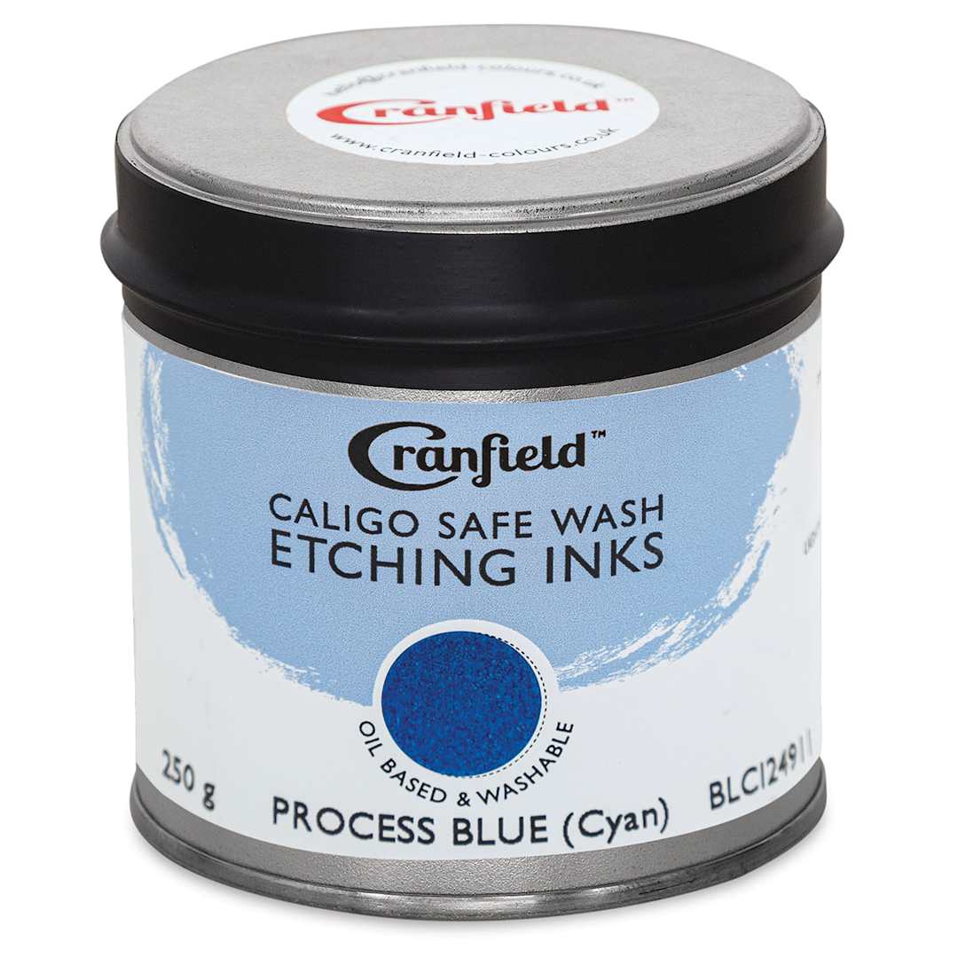 Open in modal - Cranfield Caligo Safe Wash Etching Ink - Process Blue (Cyan), 250 g Can - front