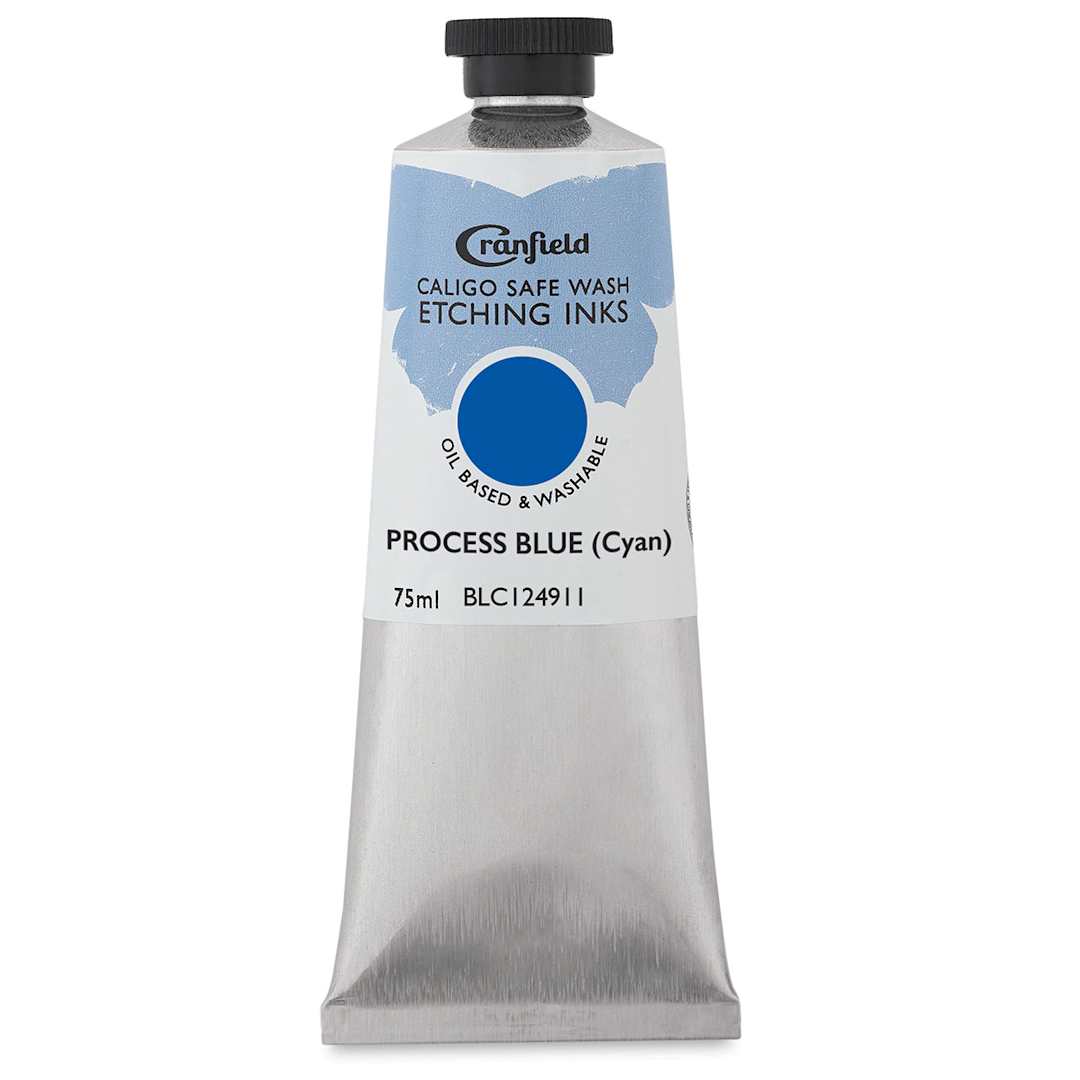 Open in modal - Cranfield Caligo Safe Wash Etching Ink - Process Blue (Cyan), 75 ml Tube