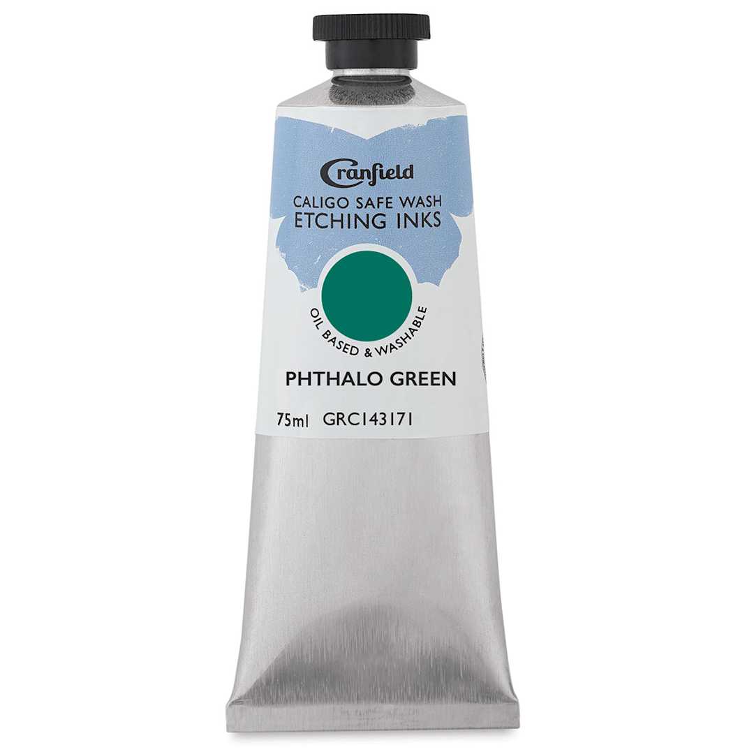 Open in modal - Cranfield Caligo Safe Wash Etching Ink - Phthalo Green, 75 ml Tube