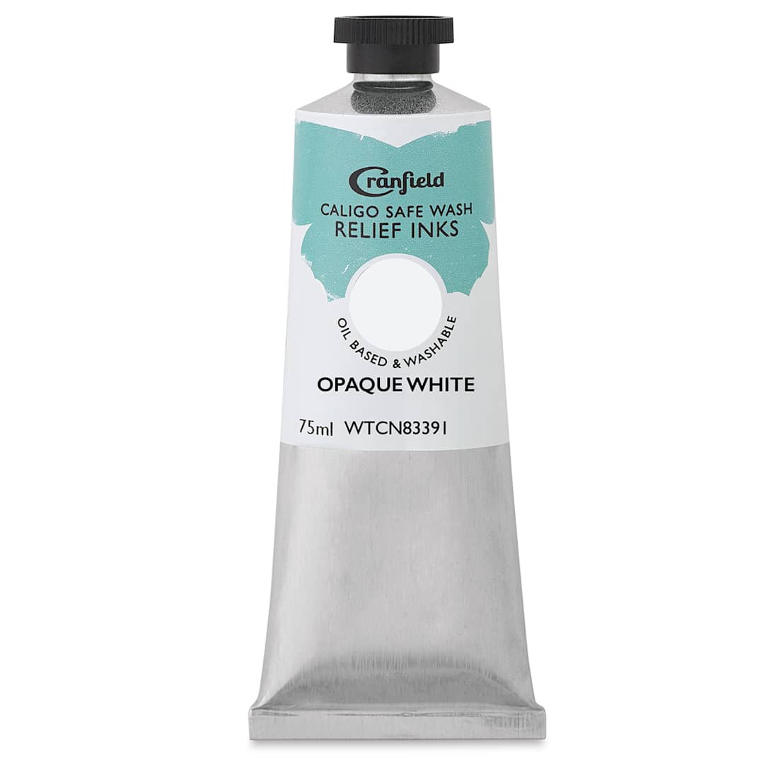 Open in modal - Cranfield Caligo Safe Wash Relief Ink - Opaque White, 75 ml