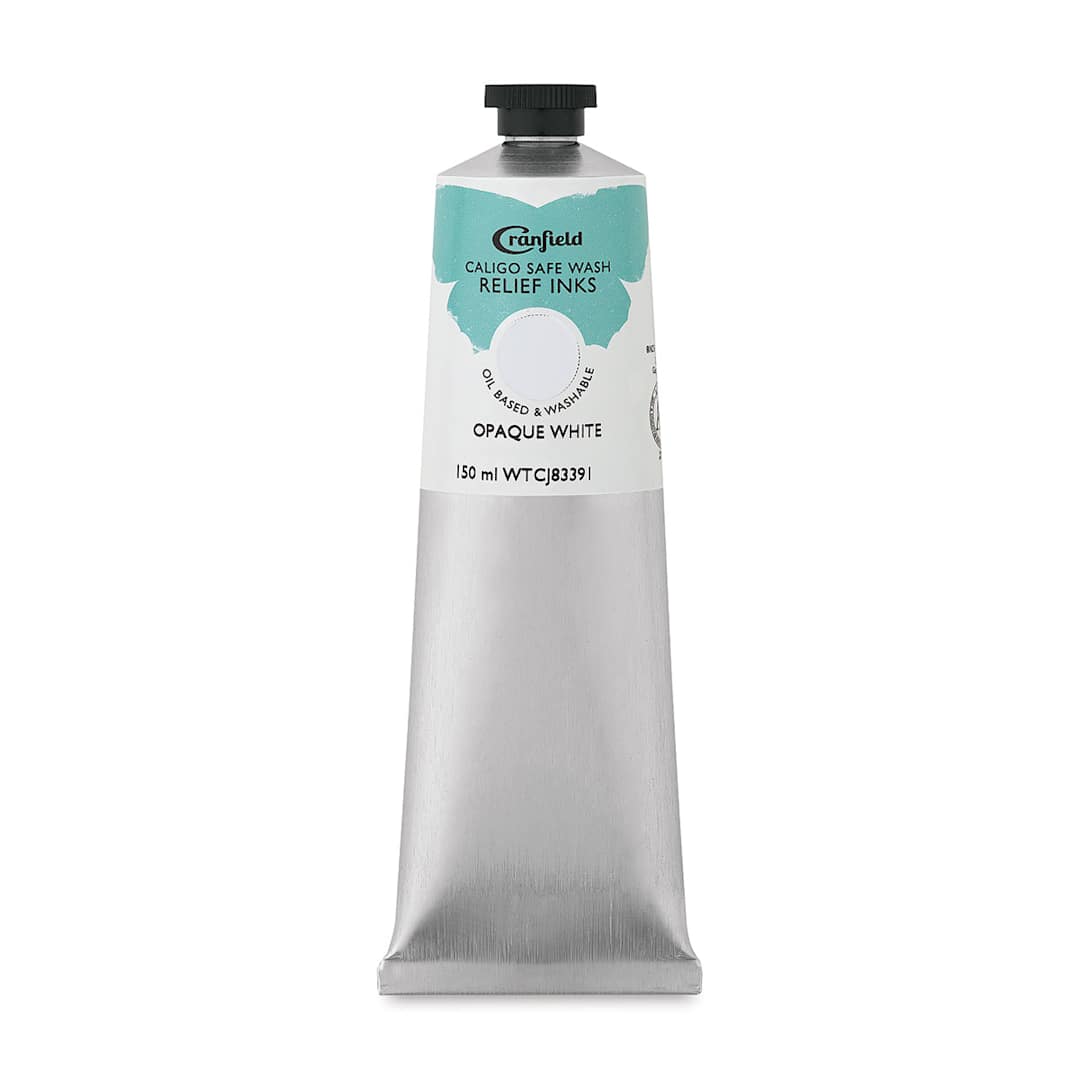 Open in modal - Cranfield Caligo Safe Wash Relief Ink - Opaque White, 150 ml