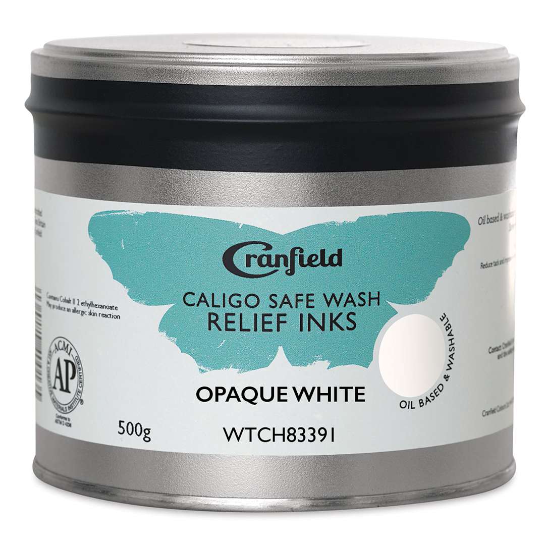 Open in modal - Cranfield Caligo Safe Wash Relief Ink - Opaque White, 500 g