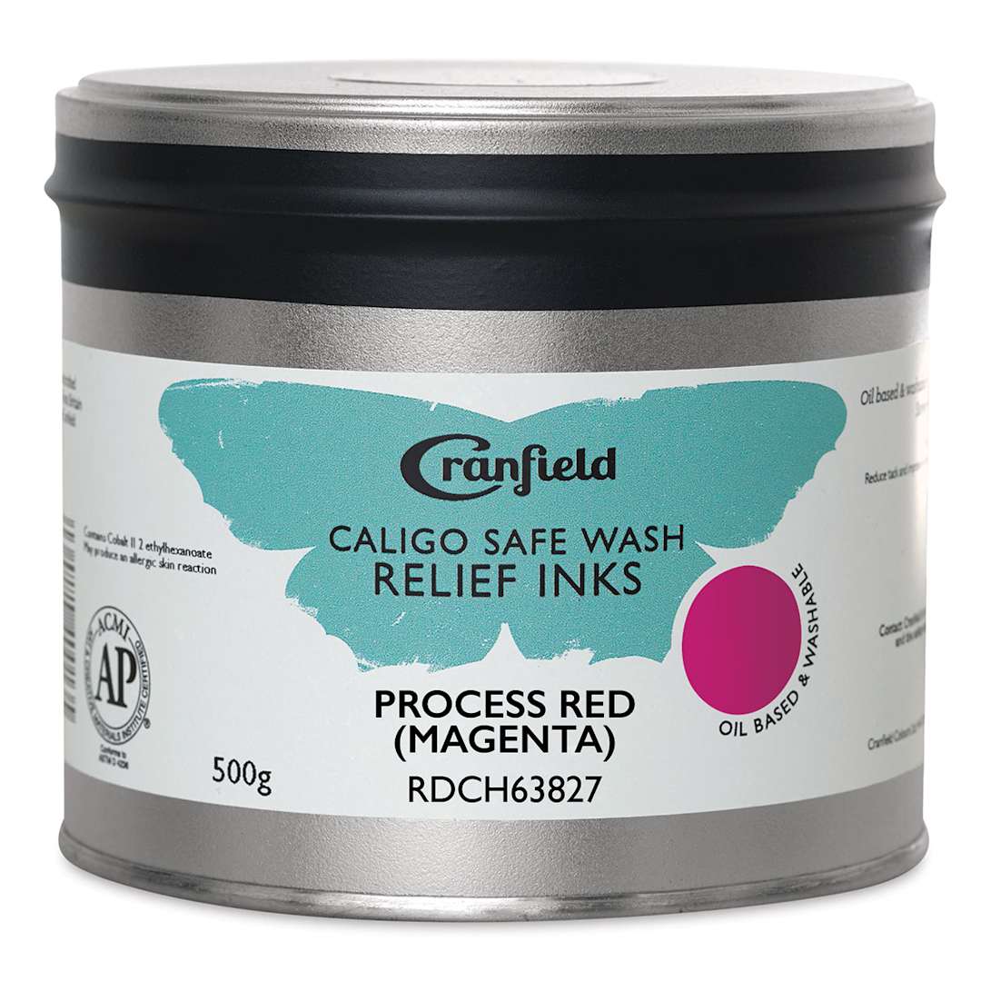 Open in modal - Cranfield Caligo Safe Wash Relief Ink - Process Red (Magenta), 500 g