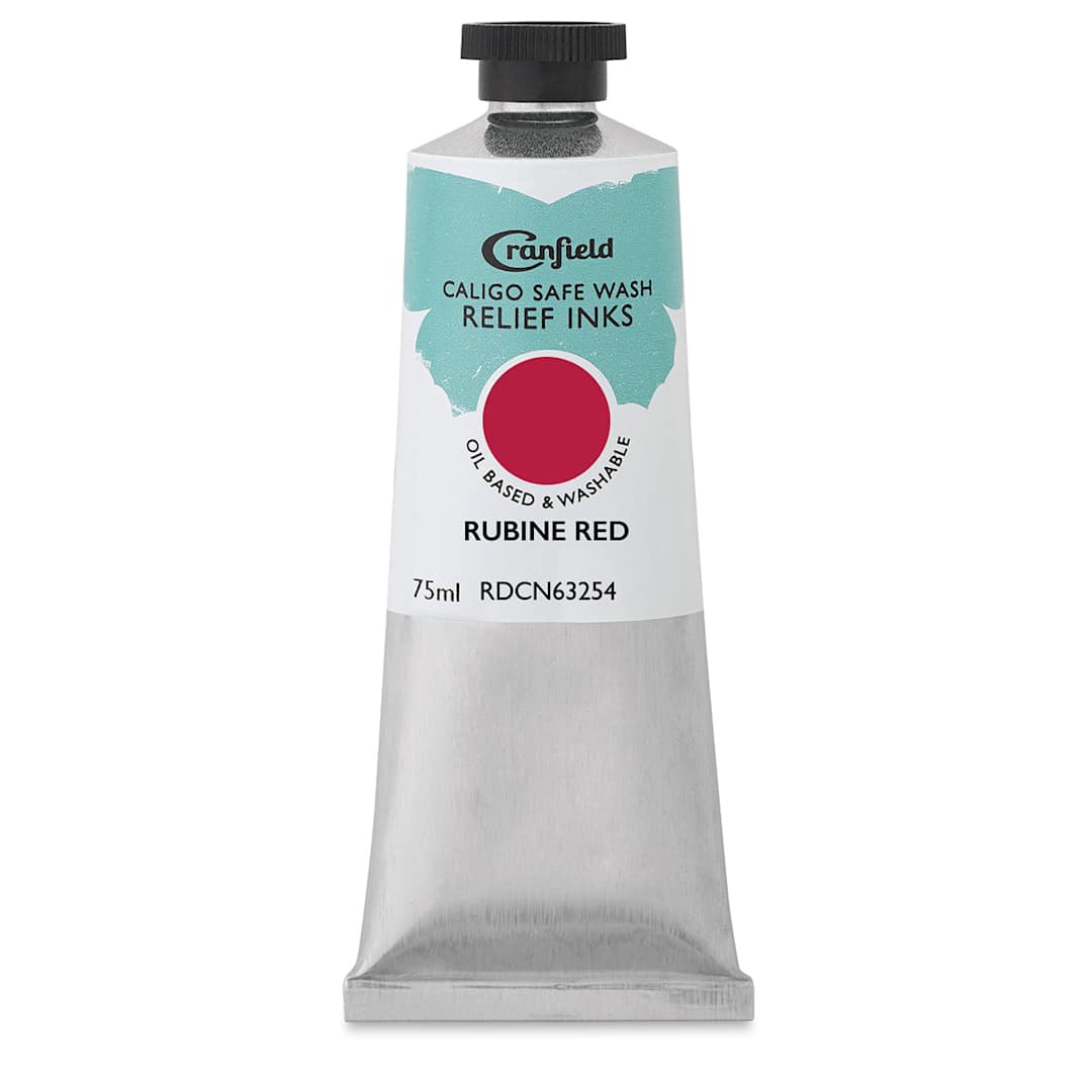 Open in modal - Cranfield Caligo Safe Wash Relief Ink - Rubine Red, 75 ml