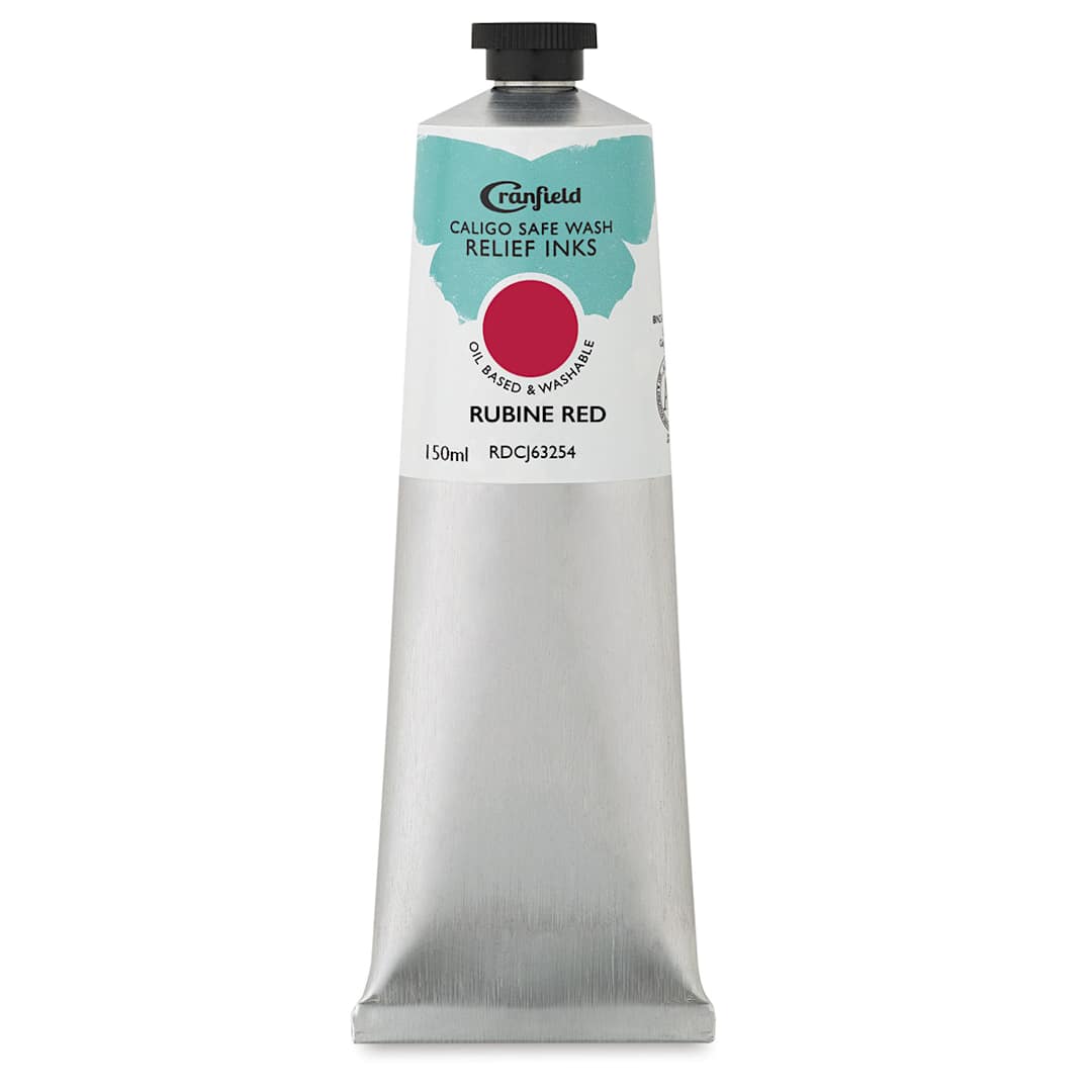Open in modal - Cranfield Caligo Safe Wash Relief Ink - Rubine Red, 150 ml
