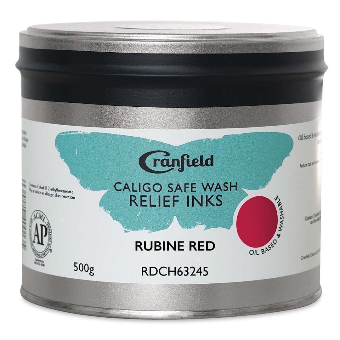 Open in modal - Cranfield Caligo Safe Wash Relief Ink - Rubine Red, 500 g