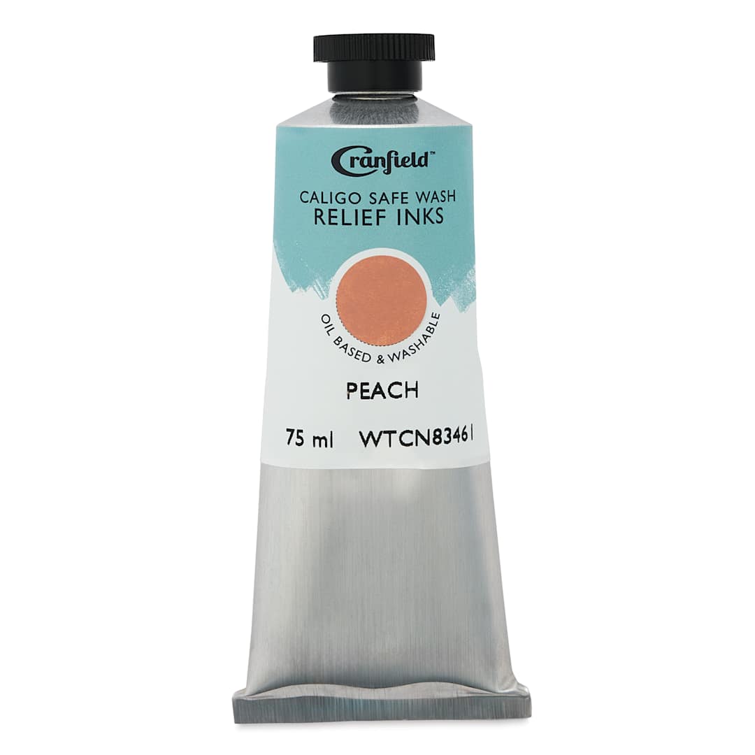 Open in modal - Cranfield Caligo Safe Wash Relief Ink - Peach, 75 ml tube
