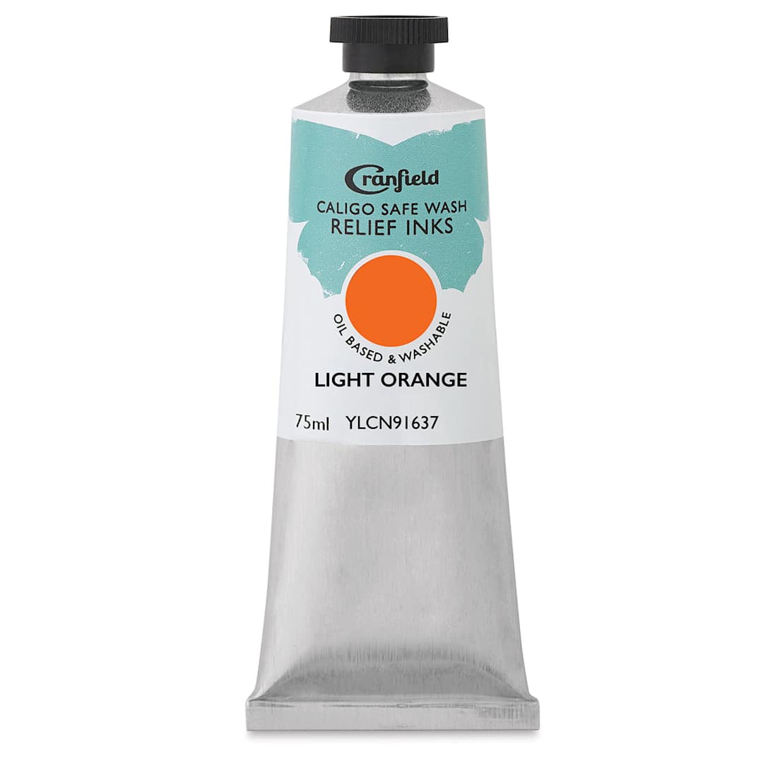 Open in modal - Cranfield Caligo Safe Wash Relief Ink - Light Orange, 75 ml