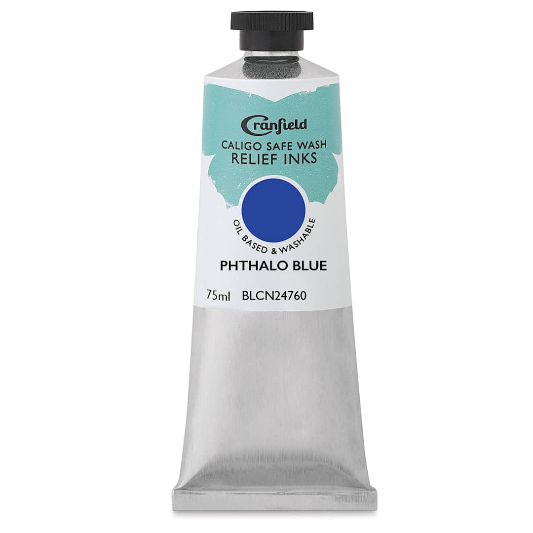 Open in modal - Cranfield Caligo Safe Wash Relief Ink - Phthalo Blue, 75 ml
