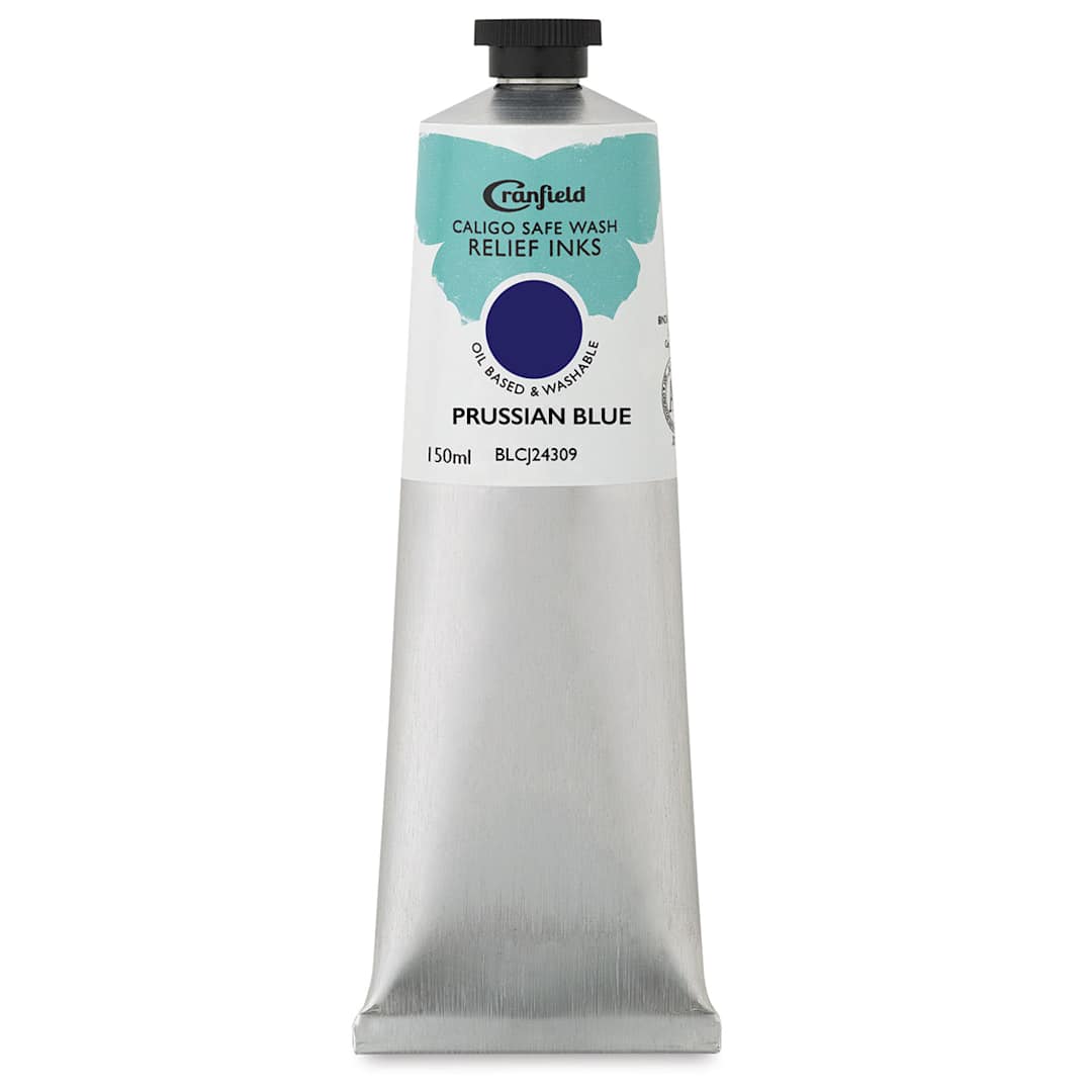 Open in modal - Caligo Safe Wash Relief Ink - Prussian Blue, 150 ml, Tube