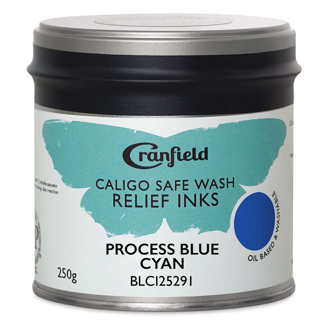 Open in modal - Cranfield Caligo Safe Wash Relief Ink - Process Blue (Cyan), 250 g