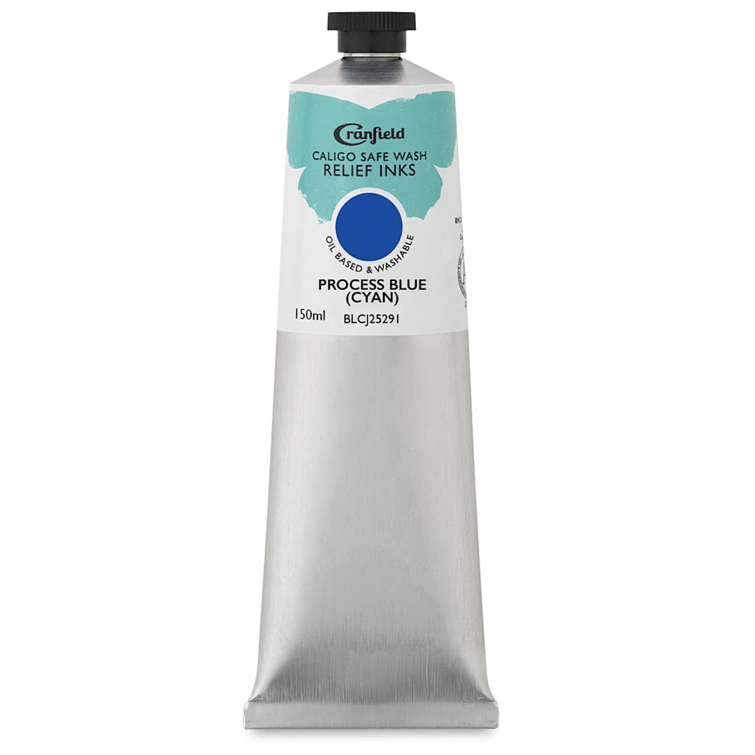 Open in modal - Cranfield Caligo Safe Wash Relief Ink - Process Blue (Cyan), 150 ml