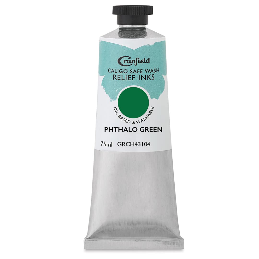 Open in modal - Cranfield Caligo Safe Wash Relief Ink - Phthalo Green, 75 ml