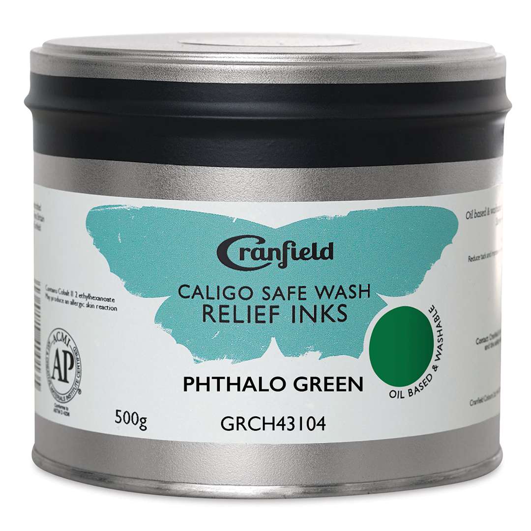 Open in modal - Cranfield Caligo Safe Wash Relief Ink - Phthalo Green, 500 g