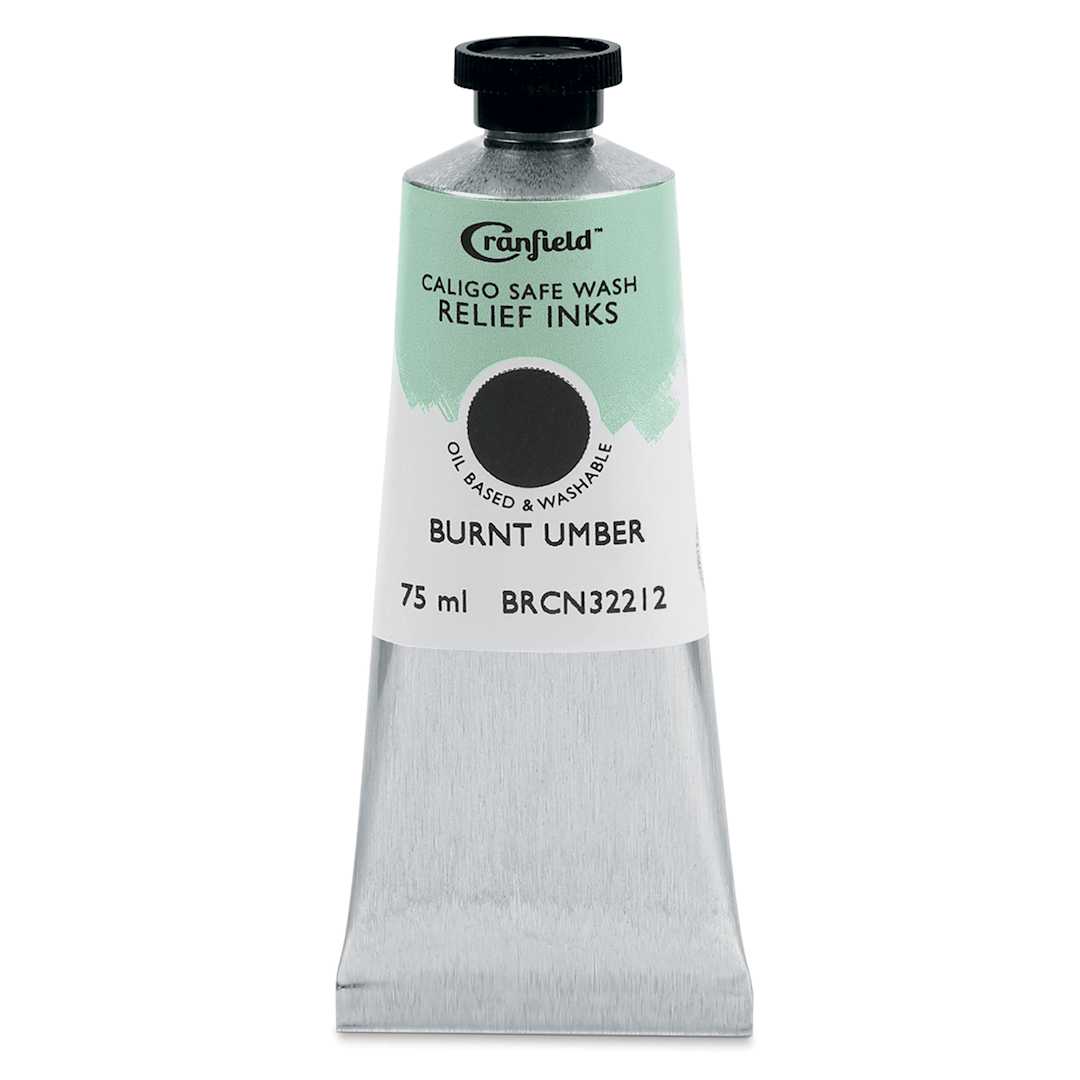 Open in modal - Cranfield Caligo Safe Wash Relief Ink - Burnt Umber, 75 ml
