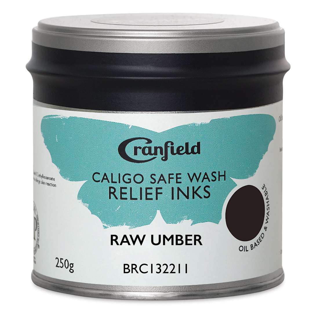 Open in modal - Cranfield Caligo Safe Wash Relief Ink - Raw Umber (Hue), 250 g