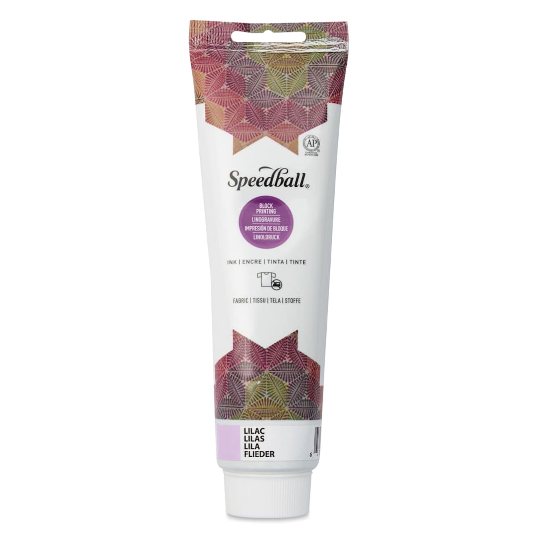 Open in modal - Speedball Fabric and Paper Block Printing Ink - Lilac, 5 oz