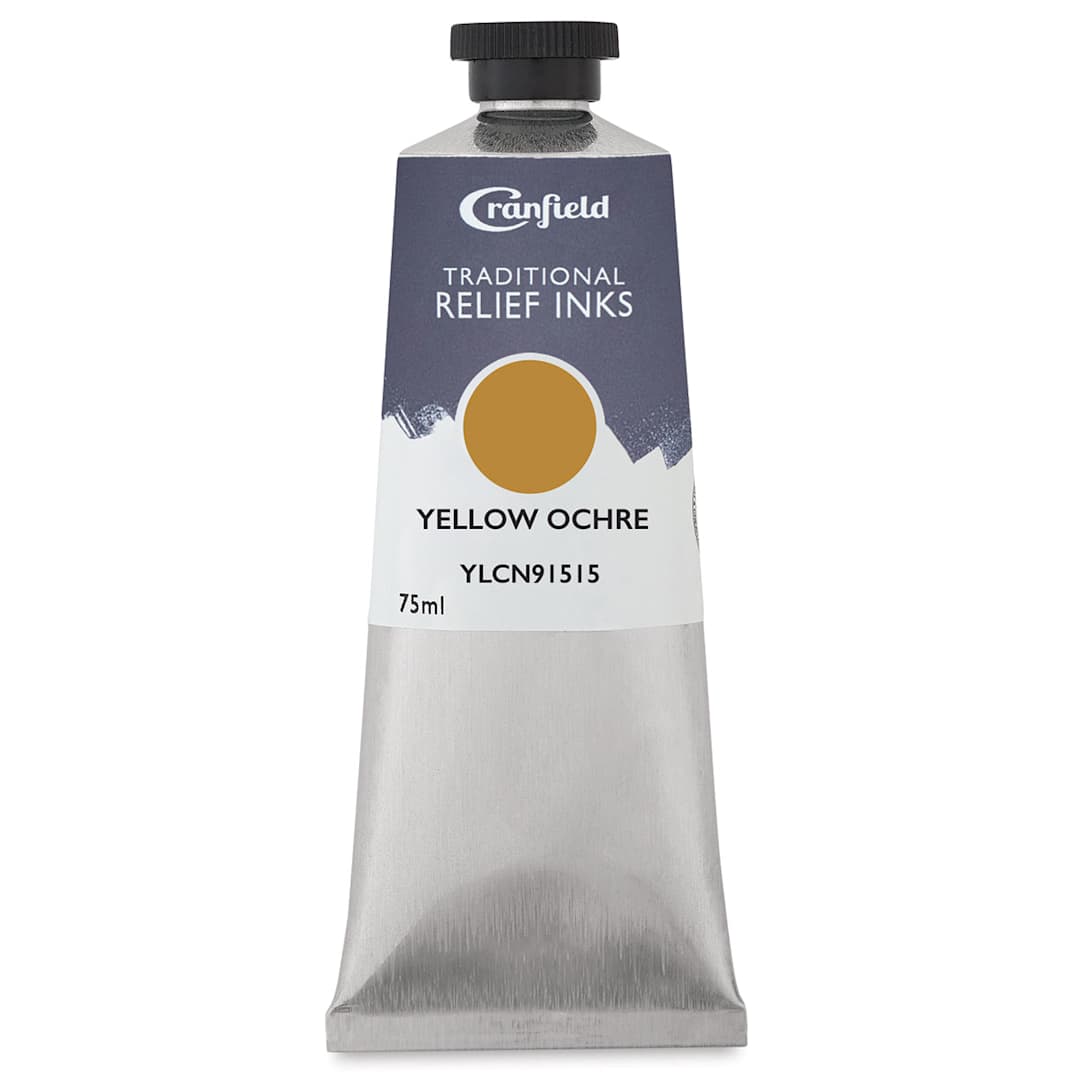 Open in modal - Cranfield Traditional Relief Ink - Yellow Ochre, 75 ml