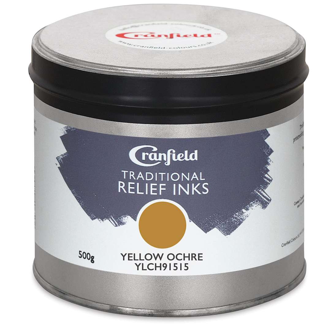 Open in modal - Cranfield Traditional Relief Ink - Yellow Ochre, 500 g
