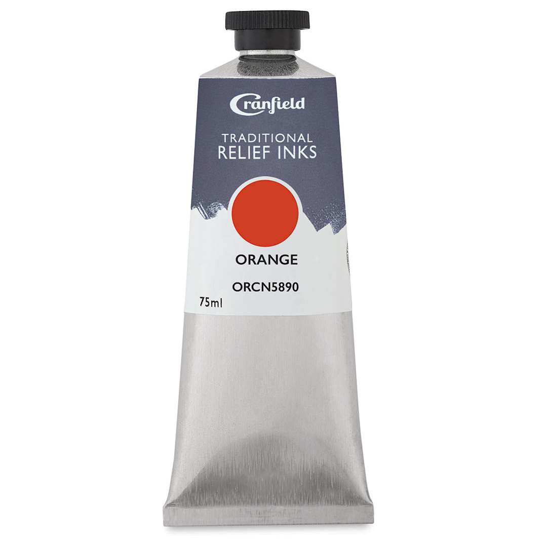 Open in modal - Cranfield Traditional Relief Ink - Orange, 75 ml