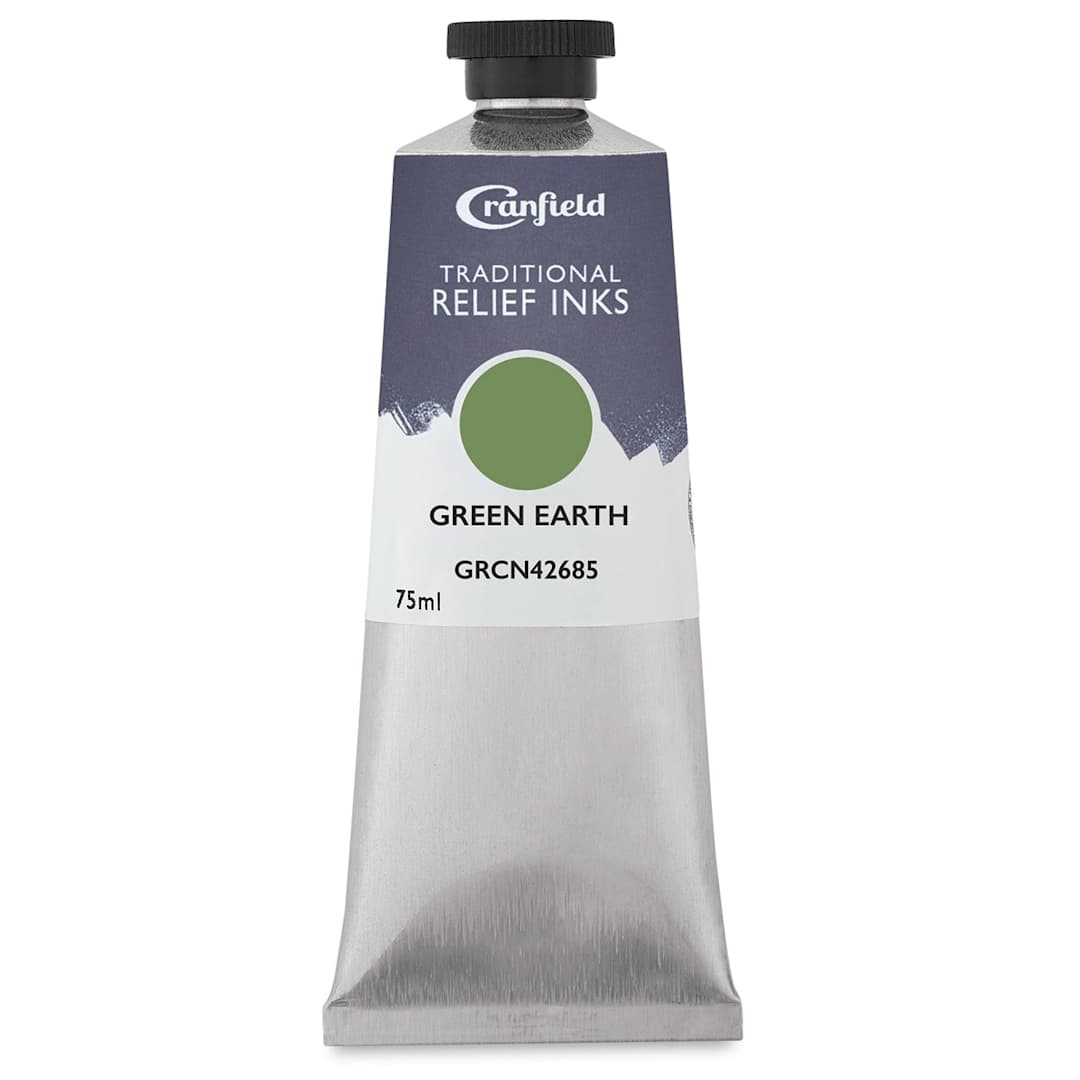 Open in modal - Cranfield Traditional Relief Ink - Green Earth, 75 ml