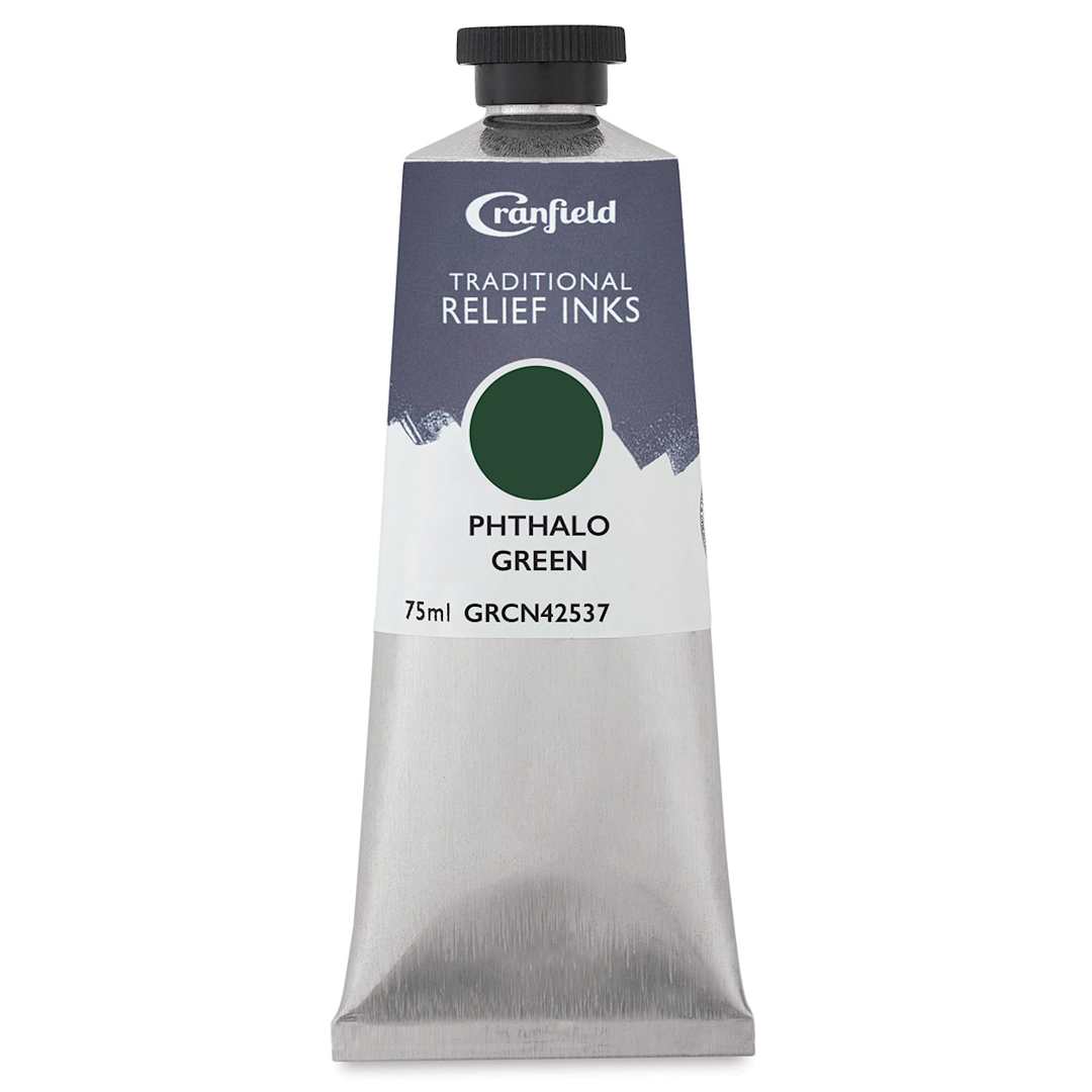 Open in modal - Cranfield Traditional Relief Ink - Phthalo Green, 75 ml