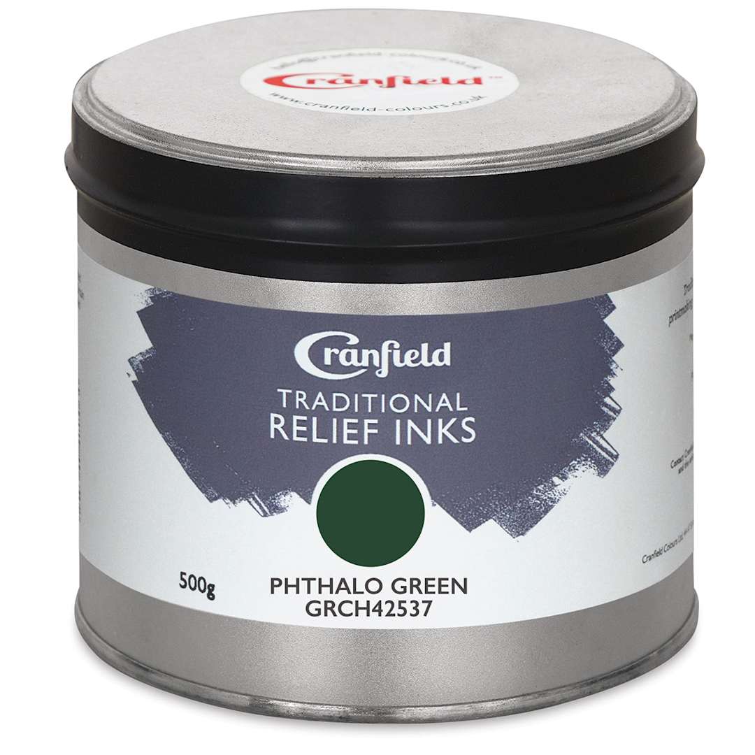Open in modal - Cranfield Traditional Relief Ink - Phthalo Green, 500 g