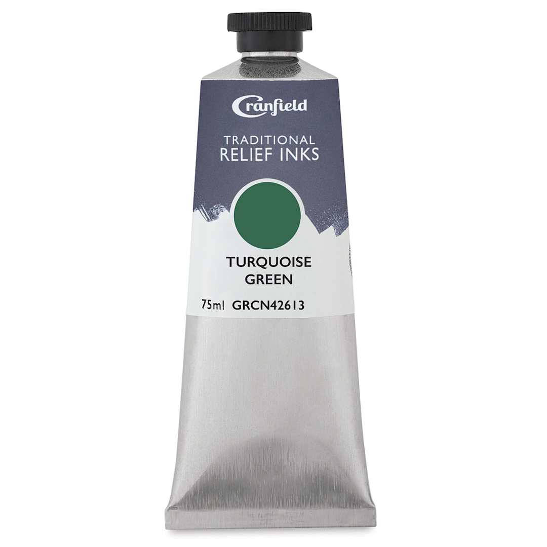 Open in modal - Cranfield Traditional Relief Ink - Turquoise Green, 75 ml