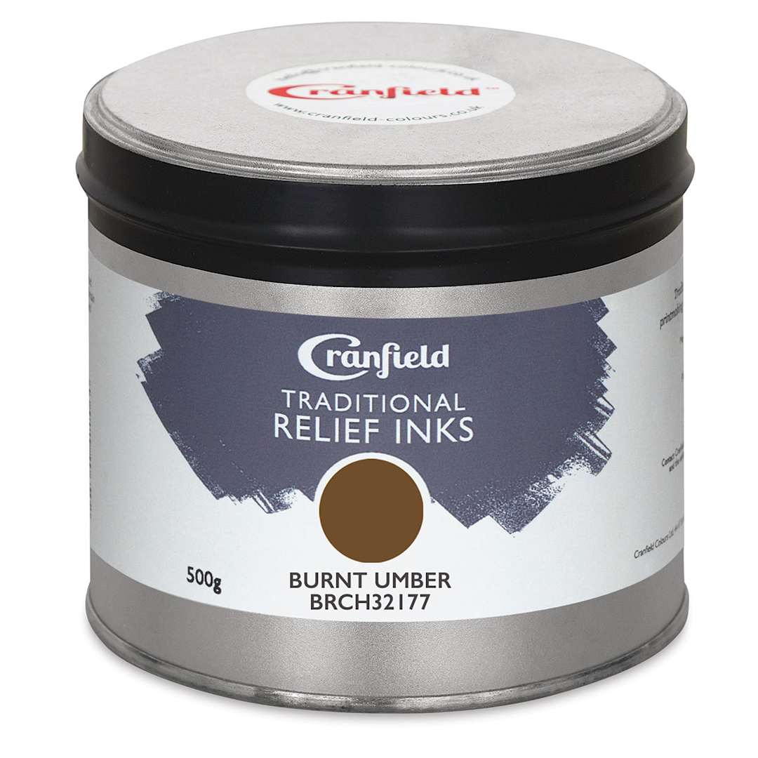 Open in modal - Cranfield Traditional Relief Ink - Burnt Umber, 500 g