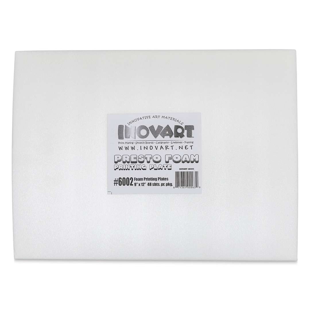 Open in modal - Inovart Printfoam for Block Printing - Pkg of 48, 9" x 12" - front of packaging