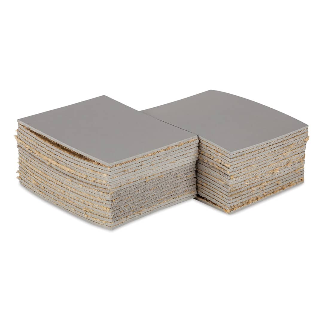 Open in modal - Blick Battleship Gray Linoleum - Pkg of 36, 4" x 5", Unmounted