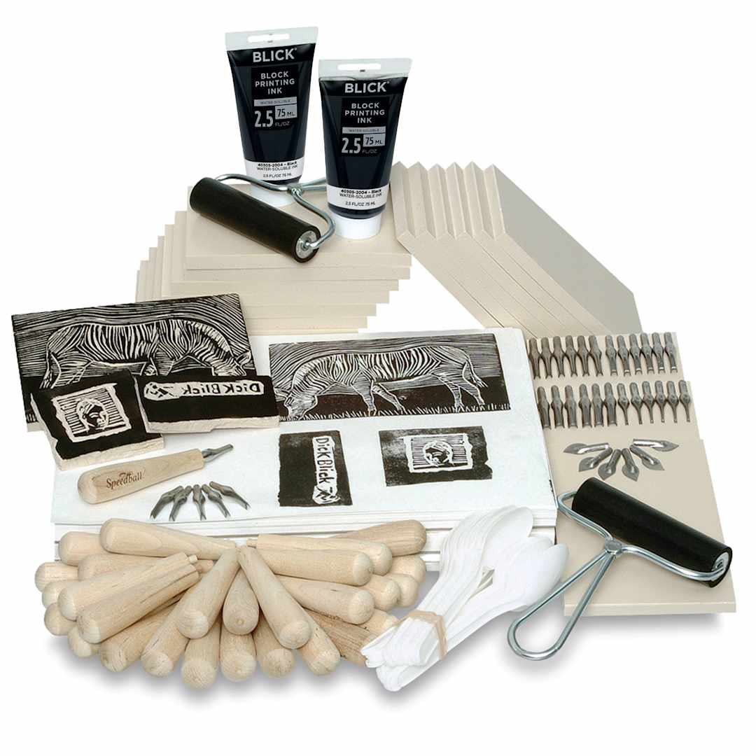 Open in modal - Blick E-Z Cut Classroom Starter Kit - Components of Kit shown