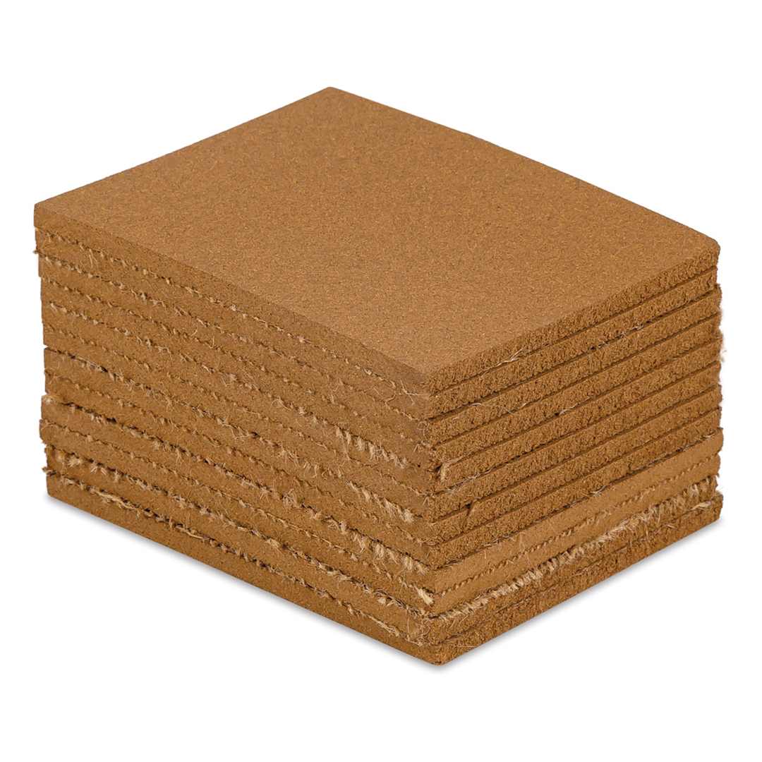 Open in modal - Blick Wonder-Cut Linoleum - Pkg of 12, 4" x 5", Unmounted