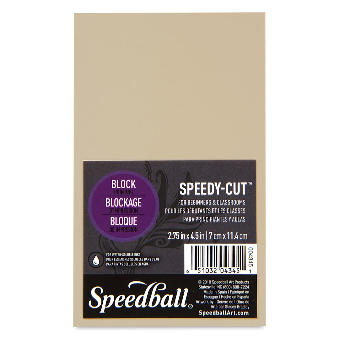Open in modal - Speedball Speedy-Cut Carving Block - 2 3/4" x 4 1/2" - front of package